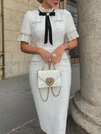 Chic Parisian Midi Dress