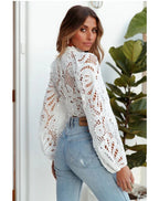 Elegant Lace High Neck Top