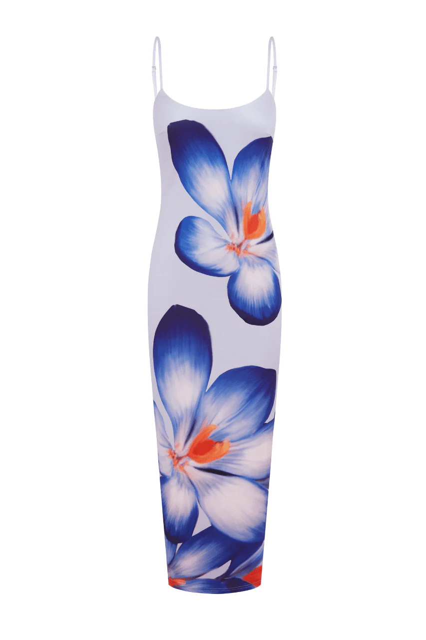 Violet Bloom Maxi Dress