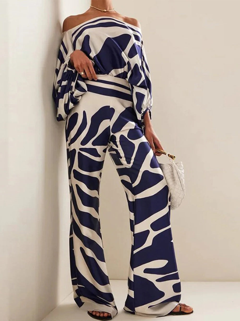 Midnight Wave Pants Set
