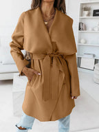 Elegant Belted Wrap Cardigan