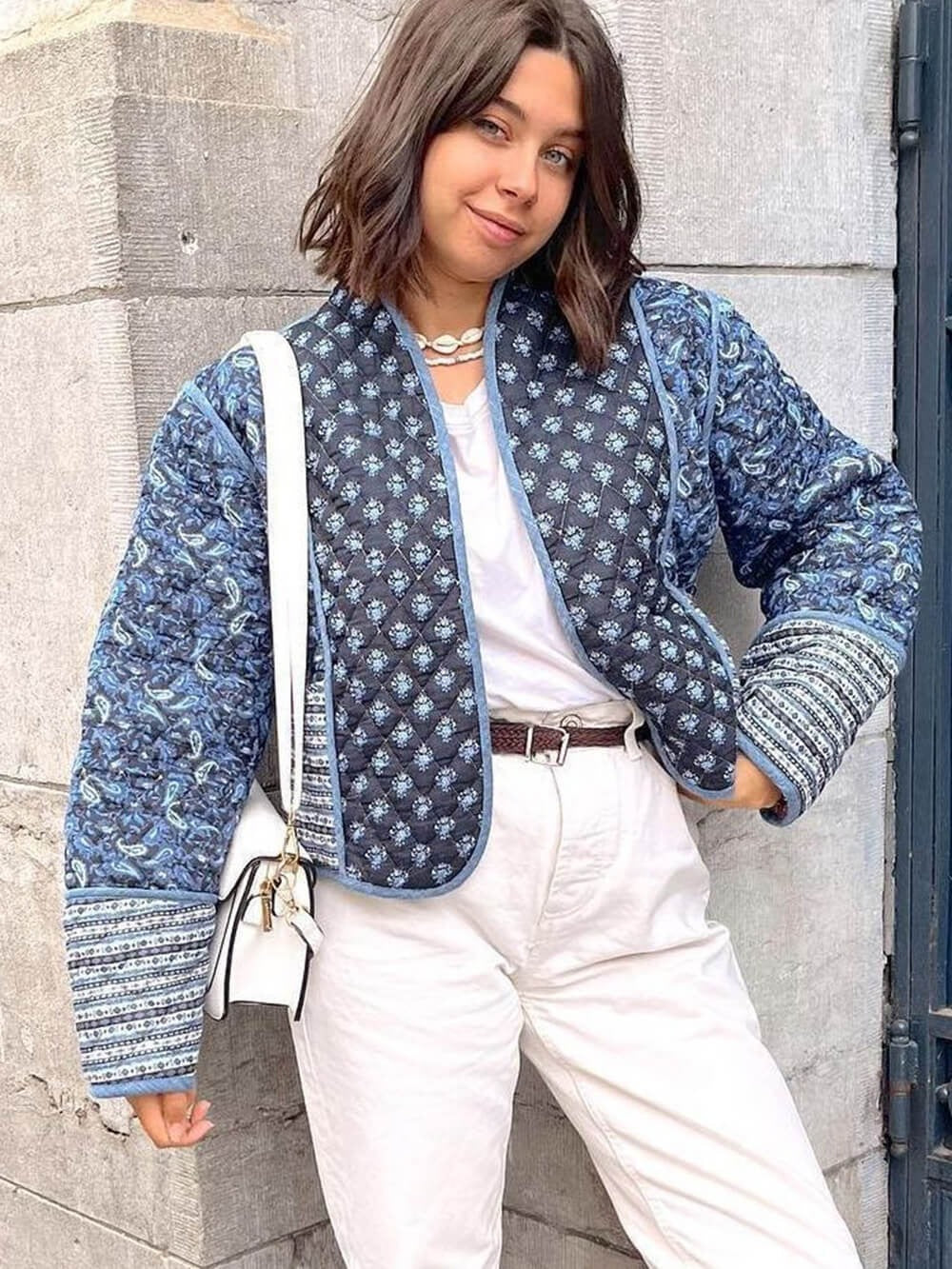 Vintage Patchwork Quilted Cardigan