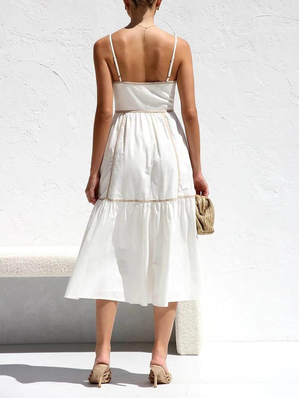 Ivory Grace Midi Dress