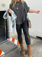Studded Oversized Casual Tee