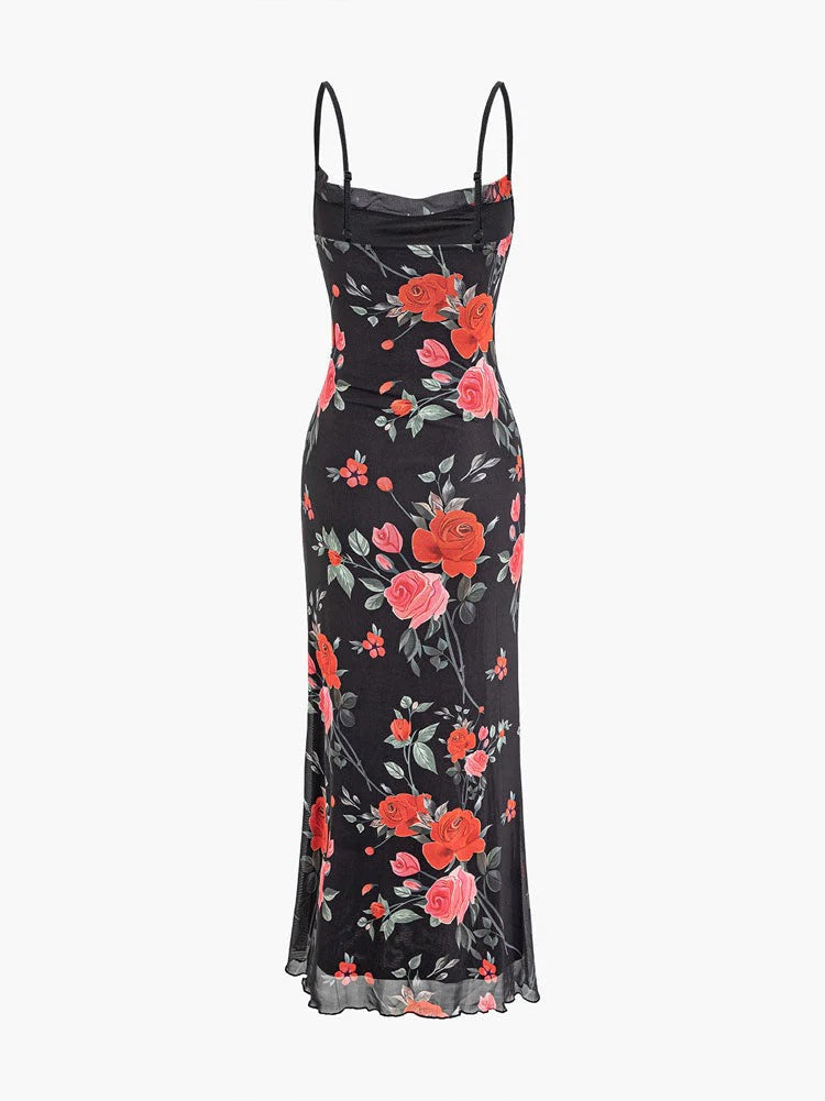 Midnight Rose Maxi Dress