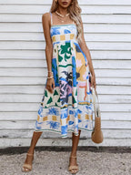 Sunset Mosaic Maxi Dress