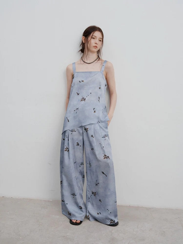 Minimalist Printed Strap Top