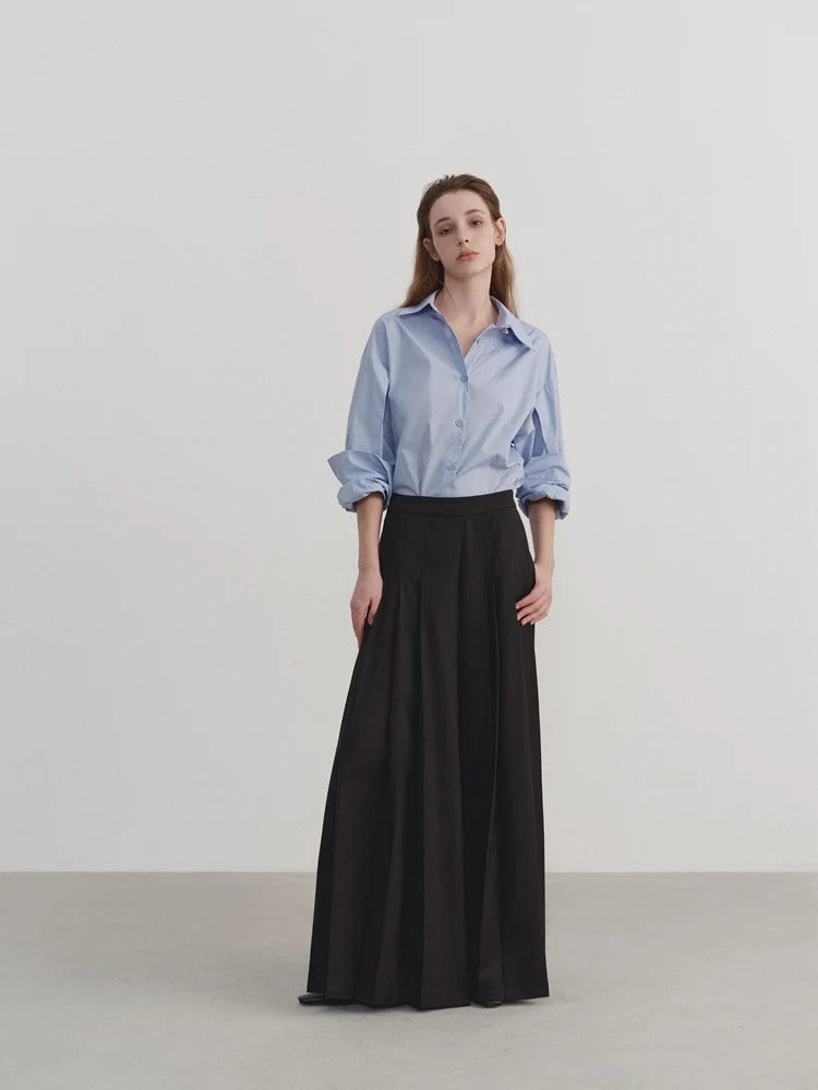 “Classic Oversized White Blouse