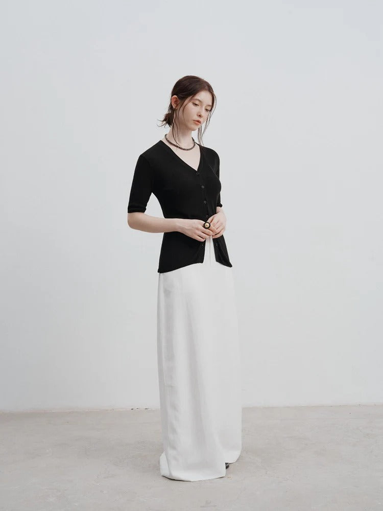 Chic Button-Up Knit Top