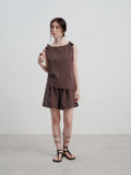 Cocoa Linen Shorts Set