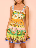 Citrus Bloom Mini Dress