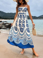 Coastal Bloom Maxi Dress