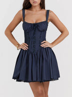 Midnight Lace Mini Dress