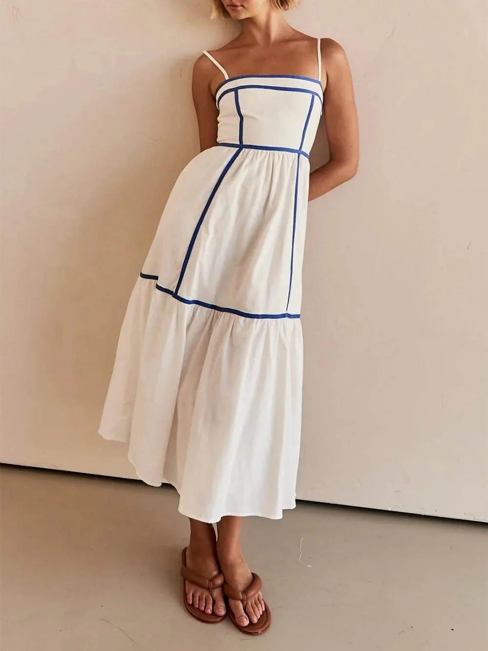 Ivory Grace Midi Dress