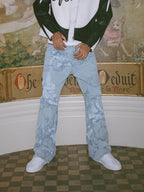 Vintage Washed Graphic Jeans