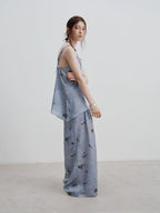 Minimalist Printed Strap Top