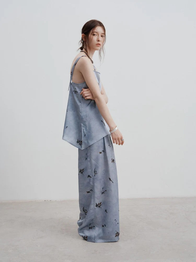 Minimalist Printed Strap Top