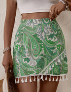 Emerald Breeze Mini Skirt