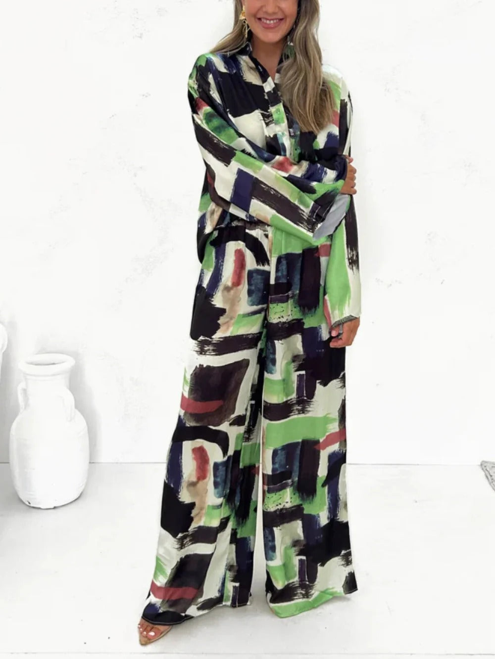 Abstract Muse Pants Set