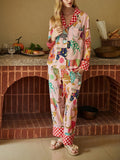 Playful Luxe Long Pajama Set