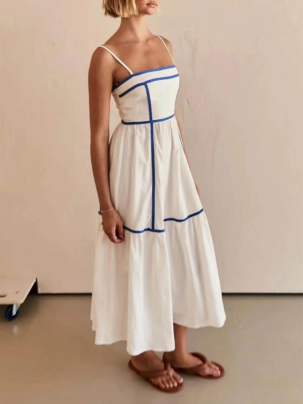 Ivory Grace Midi Dress