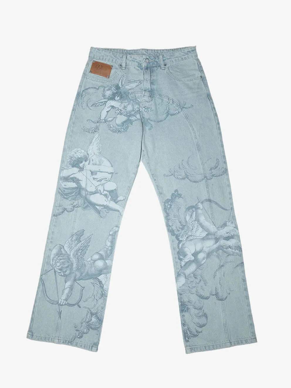 Vintage Washed Graphic Jeans