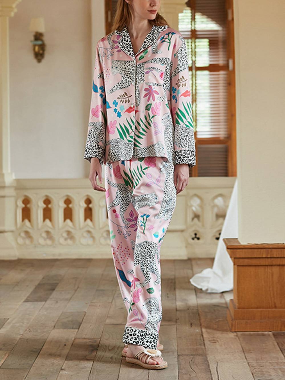 Wild Chic Long Pajama Set