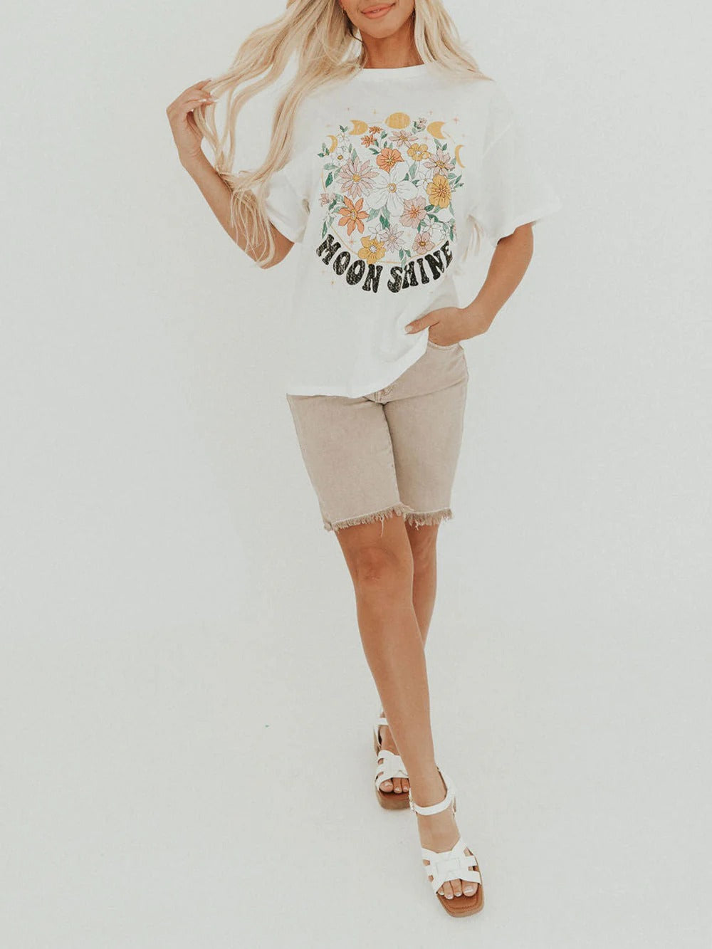 Moon Shine Floral Tee