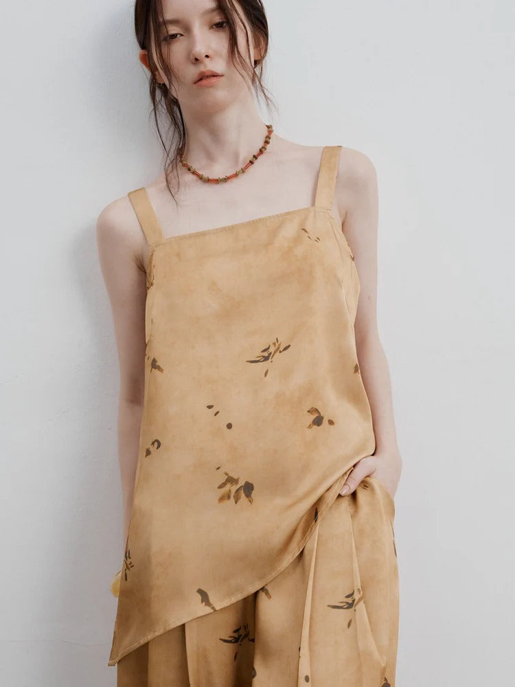 Minimalist Printed Strap Top