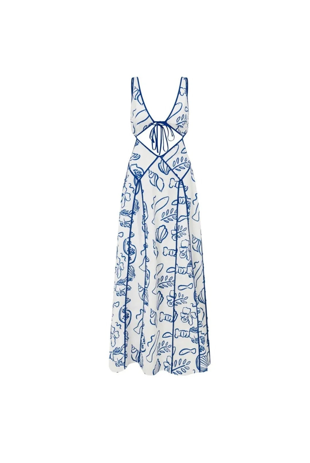 Coastal Muse Cutout Maxi Dress