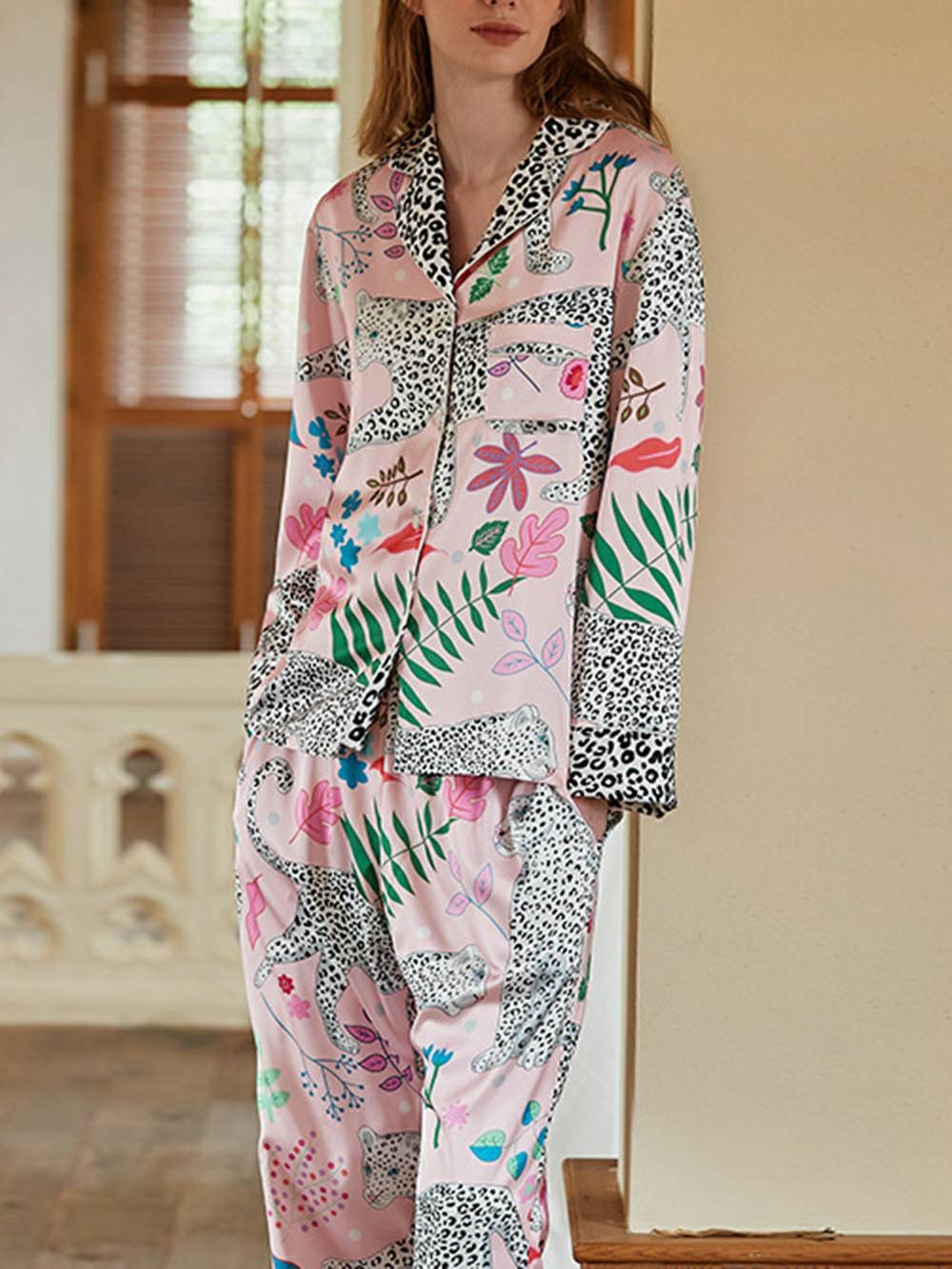 Wild Chic Long Pajama Set