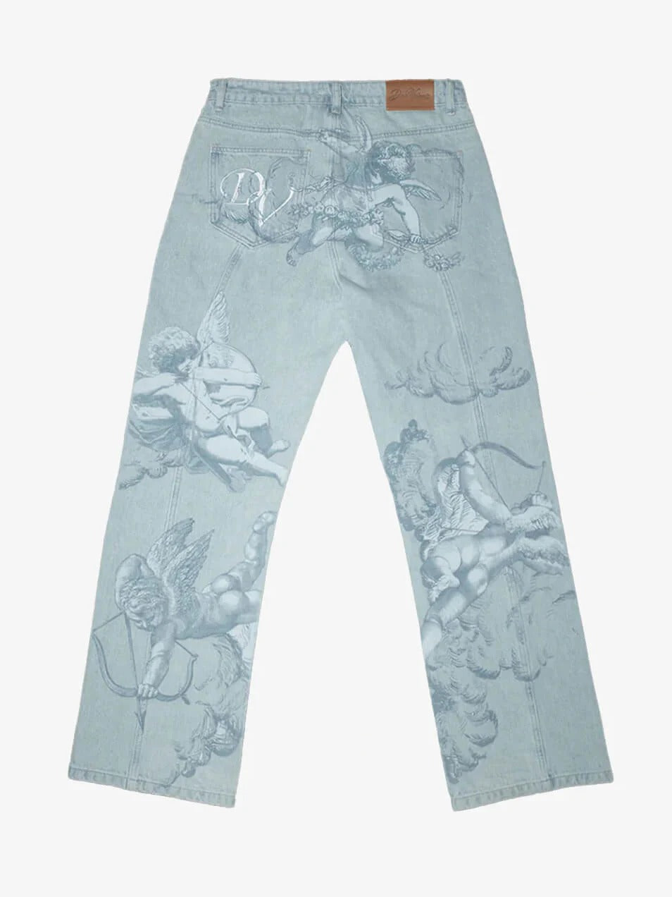 Vintage Washed Graphic Jeans
