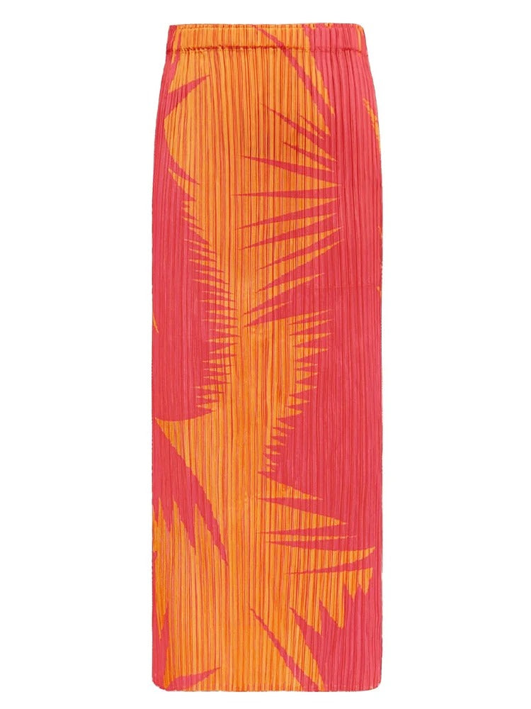 Sunset Aura Pleated Set