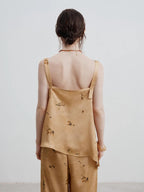 Minimalist Printed Strap Top
