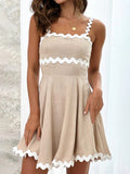 Monochrome Charm Mini Dress