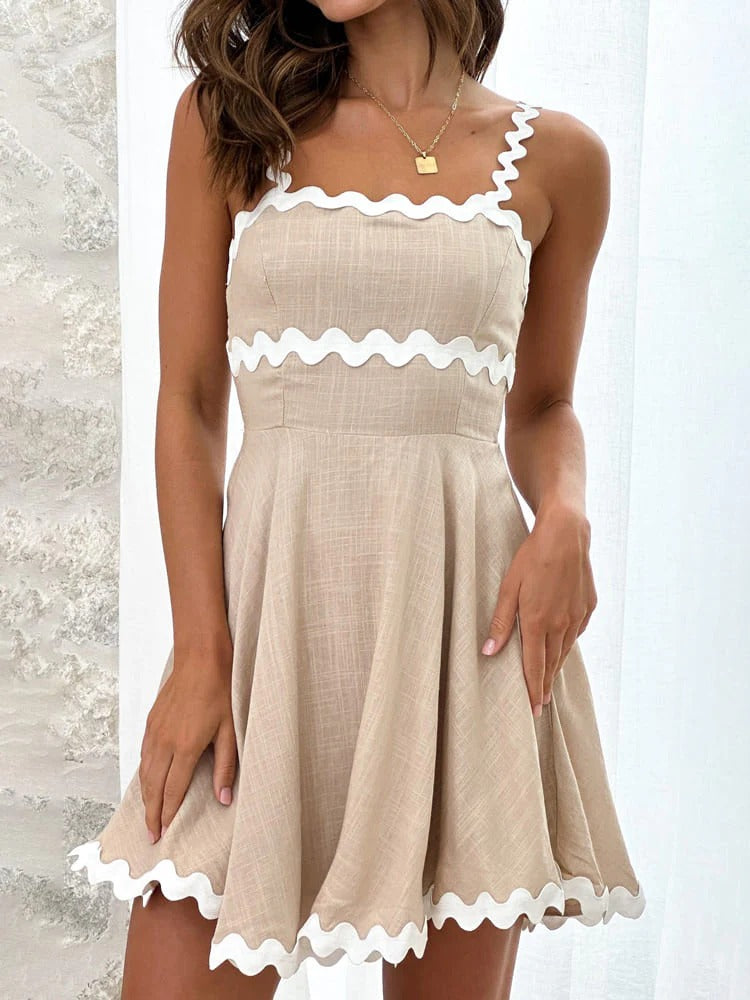 Monochrome Charm Mini Dress