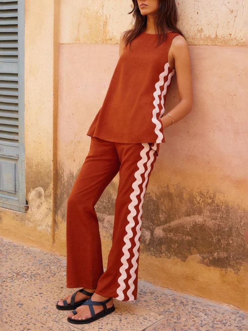 Desert Line Pants Set