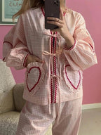 Sweet Heart Gingham Blouse