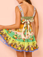 Citrus Bloom Mini Dress