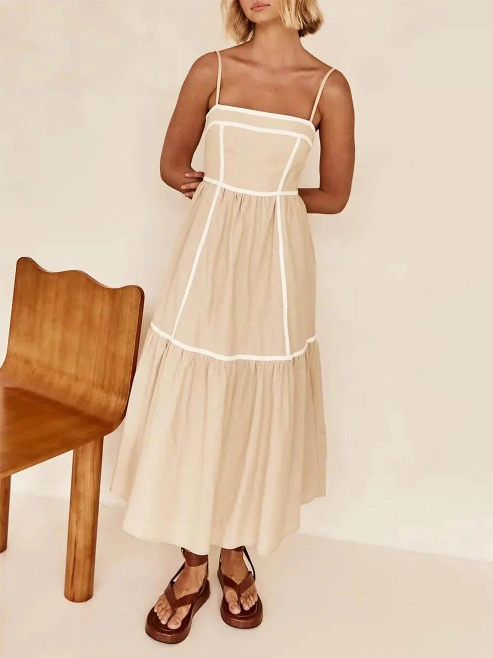 Ivory Grace Midi Dress