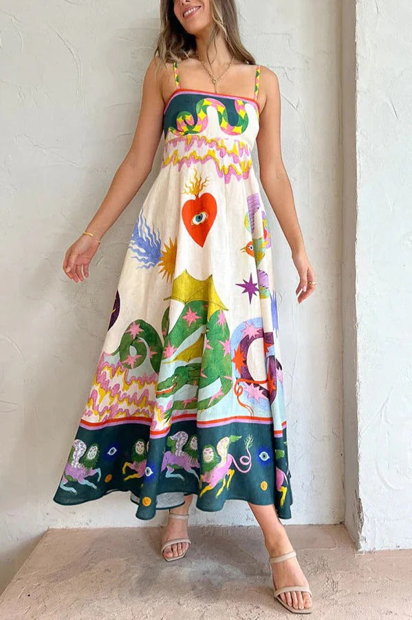 Cosmic Garden Maxi Dress