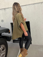 Studded Oversized Casual Tee
