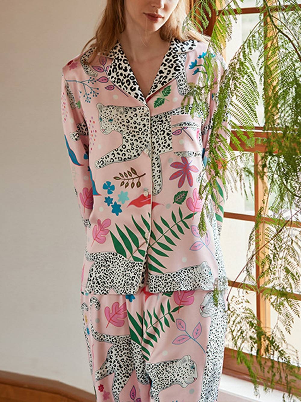 Wild Chic Long Pajama Set
