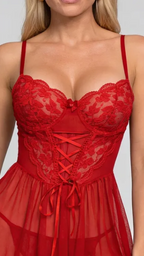 Noir Whisper Babydoll