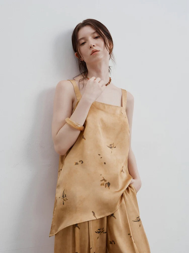 Minimalist Printed Strap Top
