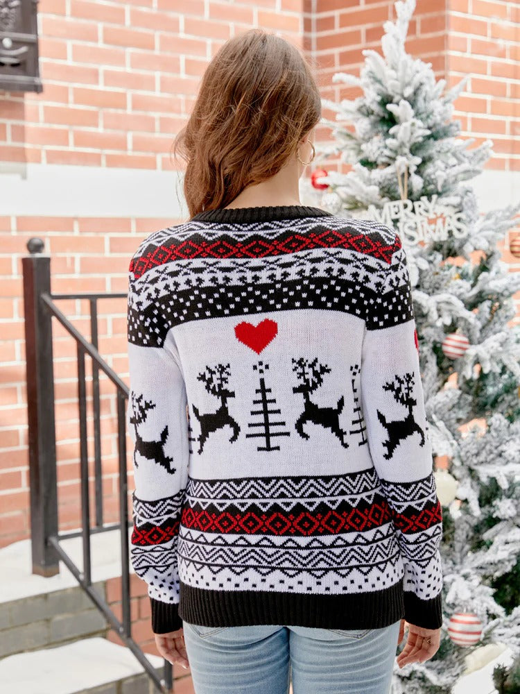 Nordic Reindeer Christmas Sweater