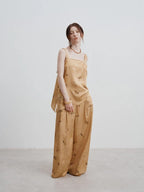 Minimalist Printed Strap Top