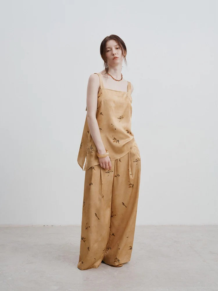 Minimalist Printed Strap Top