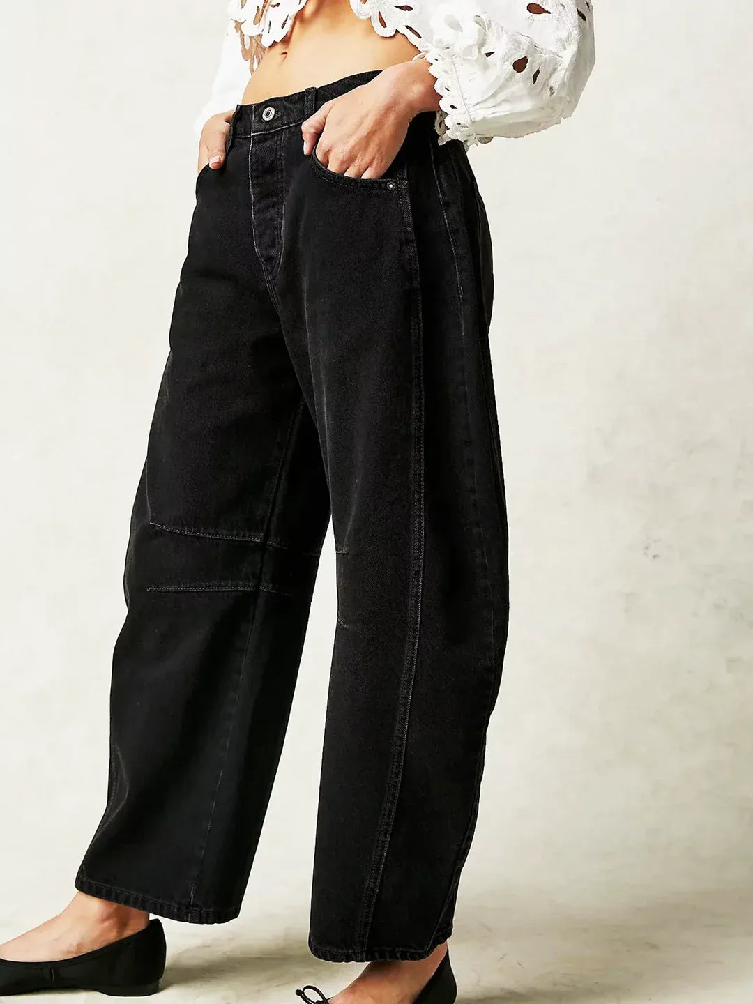 Women’s Leopard Print Wide-Leg Jeans