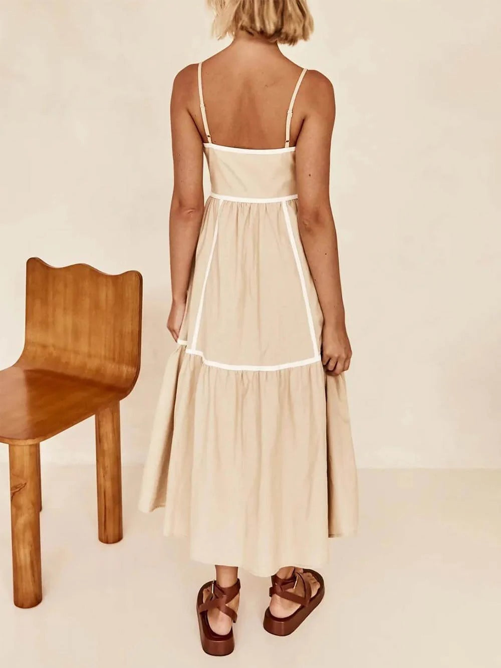 Ivory Grace Midi Dress
